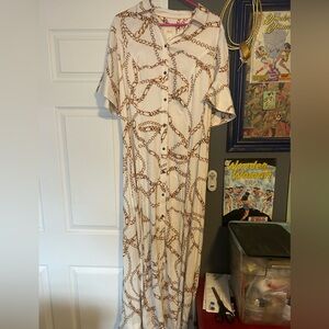 Anthropologie Maeve Chain Pattern Dress